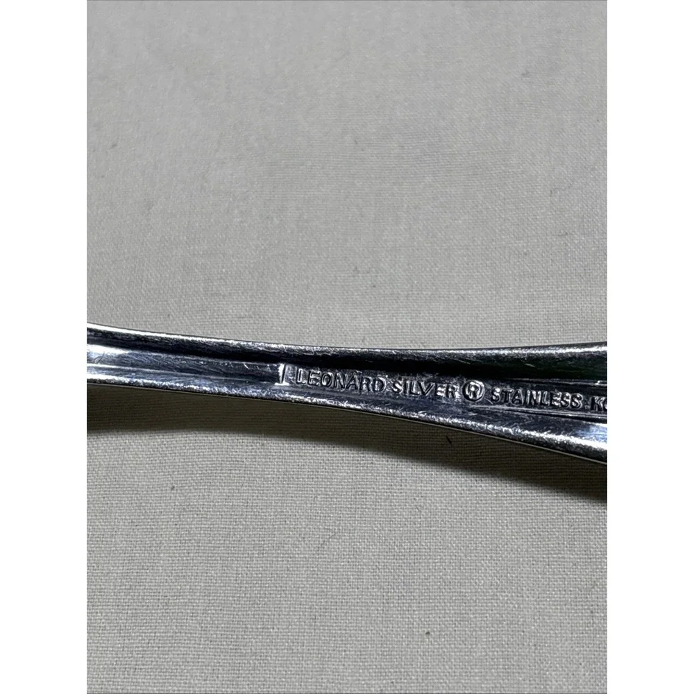 Leonard‎ Silver R Stainless Boston Bead Tsp &Tbsp